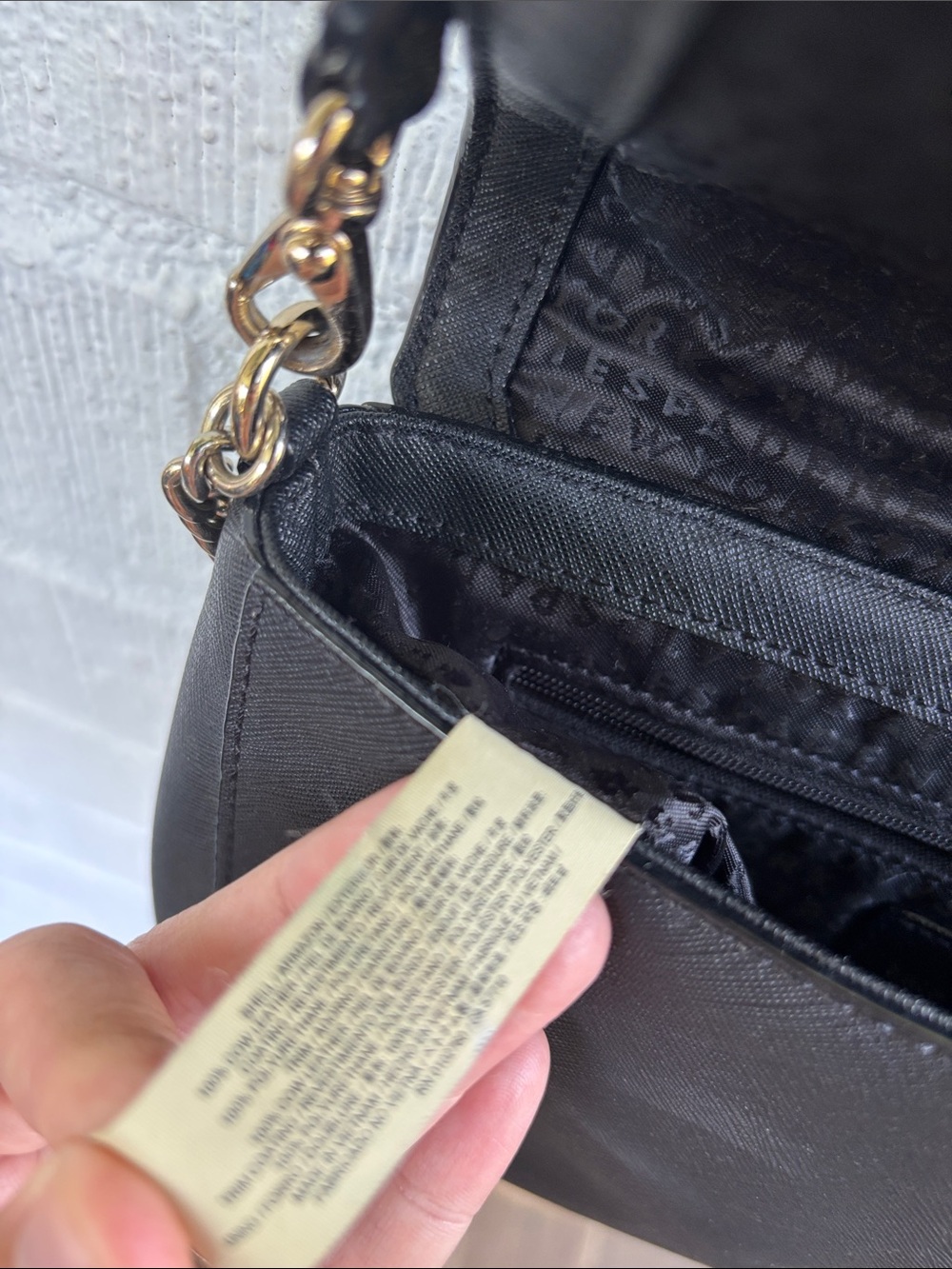 kate spade Leather Black Saffiano Chain Strap Crossbody - Picture 13 of 13
